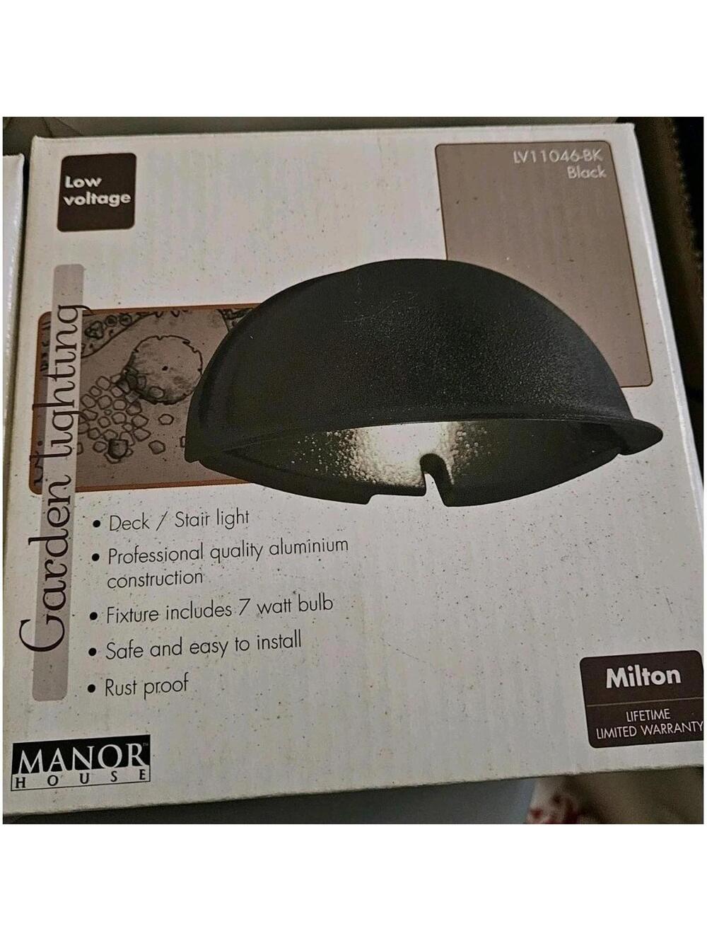 Manor House "Milton" Low Voltage Deck/Stair Aluminum Garden Landscape Lighting